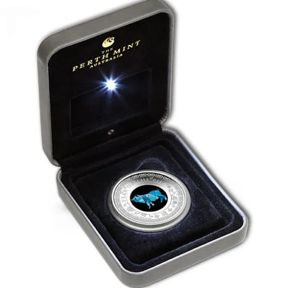 Opal Serie - Schwein - 1 Oz Silber 2019 + Box +COA*