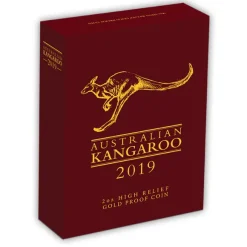 2 Oz Gold High Relief Känguru 2019