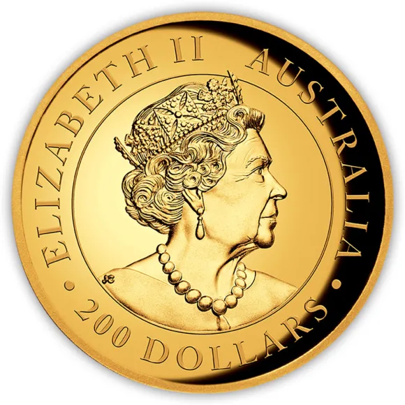 2 Oz Gold High Relief Känguru 2019