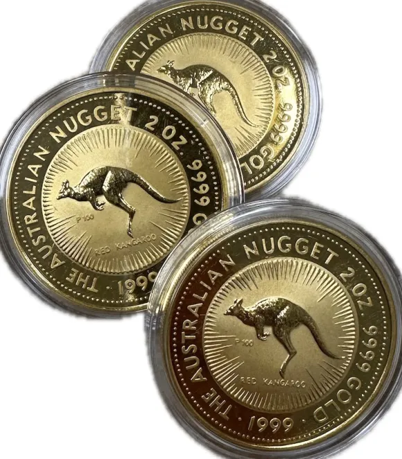 2 Oz Gold Nugget div. Jahrgänge