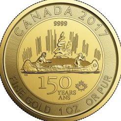 1 Oz Gold Voyageur 150 Jahre Kanada