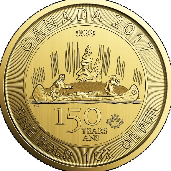 1 Oz Gold Voyageur 150 Jahre Kanada