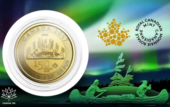 1 Oz Gold Voyageur 150 Jahre Kanada