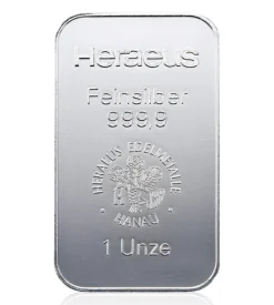 1 Oz Silberbarren Heraeus (regelbesteuert)