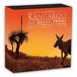 5 Oz Silber High Relief Känguru 20019 *