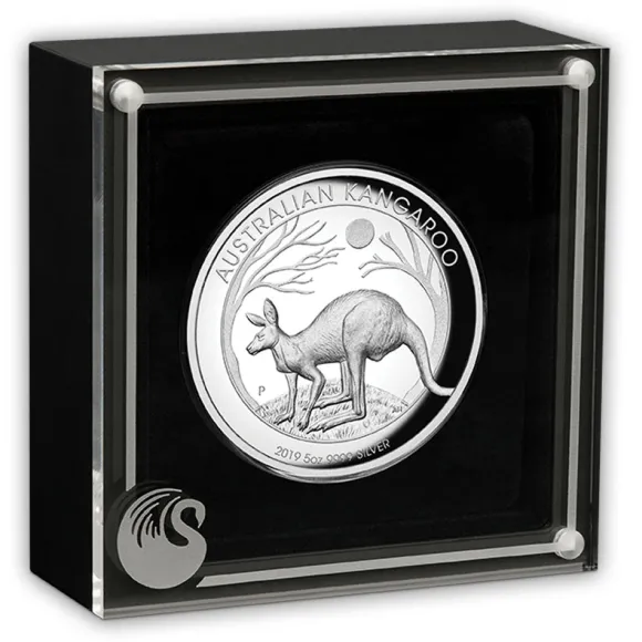 5 Oz Silber High Relief Känguru 20019 *