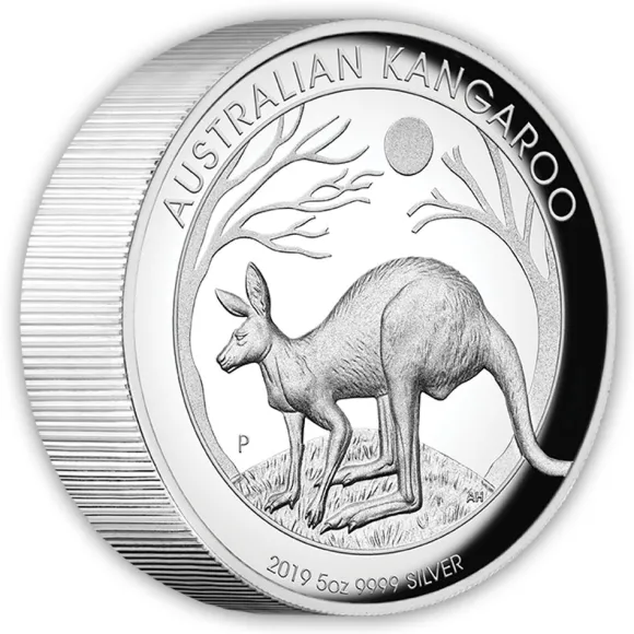 5 Oz Silber High Relief Känguru 20019 *