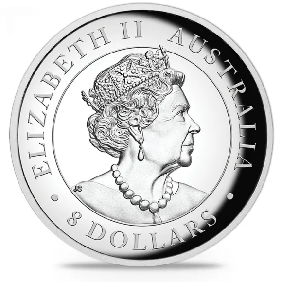 1 Oz Silber High Relief Känguru 2010*