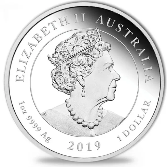 1 Oz Silber 50th Moon Landing Proof 2019*