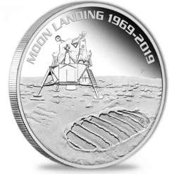 1 Oz Silber 50th Moon Landing Proof 2019*
