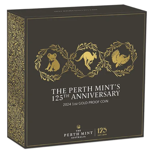 Perth Mint 125 Jahre - 1 Unze Gold Proof 2024 + Box +COA