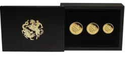 Perth Mint - Sovereign 3-Coin Set Gold Proof 2024 +Box +COA