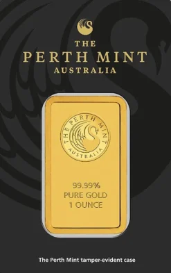 Perth Mint 1 Unze Goldbarren - Känguru -