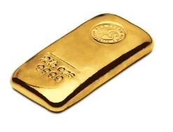 Perth Mint 2,5 Unzen Goldbarren gegossen