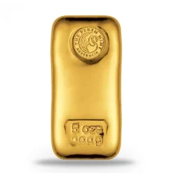 Perth Mint 5 Unzen Goldbarren gegossen