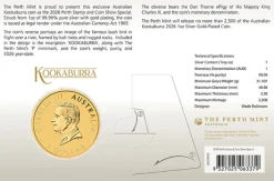 Perth Stamp and Coini Show Special Gilded Kookaburra 2026*