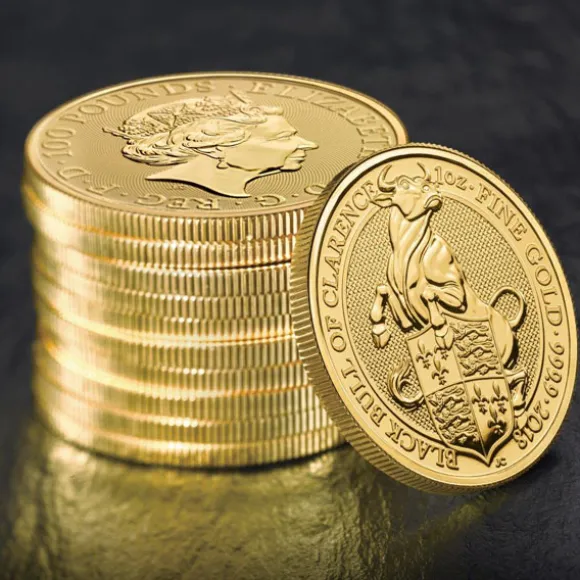 Queens Beast - Black Bull of Clearance 1 Oz Gold 2018