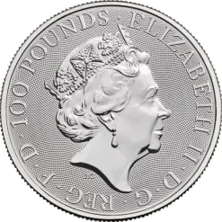 Queens Beast - Black Bull - 1 Oz Platin 2019 *