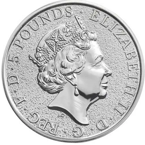 Queens Beast - Lion of England - 2 Oz Silber 2016*