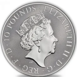 Queens Beast - Red Dragon - 10 Oz Silber 2018 *