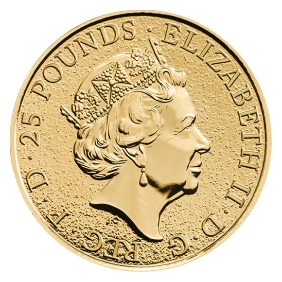 Queens Beasts - Black Bull - 1/4 Oz Gold 2018