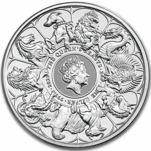 Queen´s Beasts - Completer - 2 Oz Silber 2021*