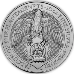 Queens Beasts - Falcon - 10 Unzen Silber 2020*