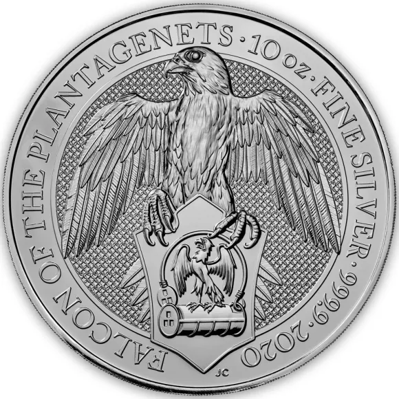 Queens Beasts - Falcon - 10 Unzen Silber 2020*