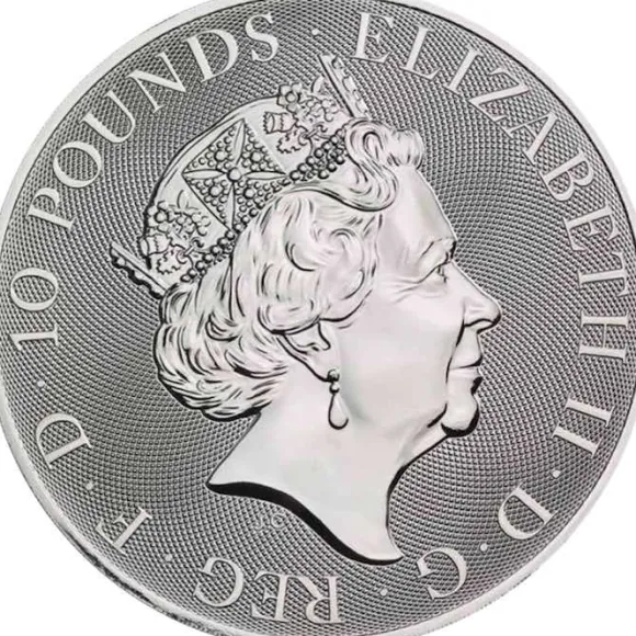 Queens Beasts - Greyhound - 10 Oz Silber 2022*