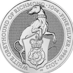 Queens Beasts - Greyhound - 10 Oz Silber 2022*