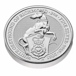 Queens Beasts - Greyhound - 2 Unzen Silber 2021*