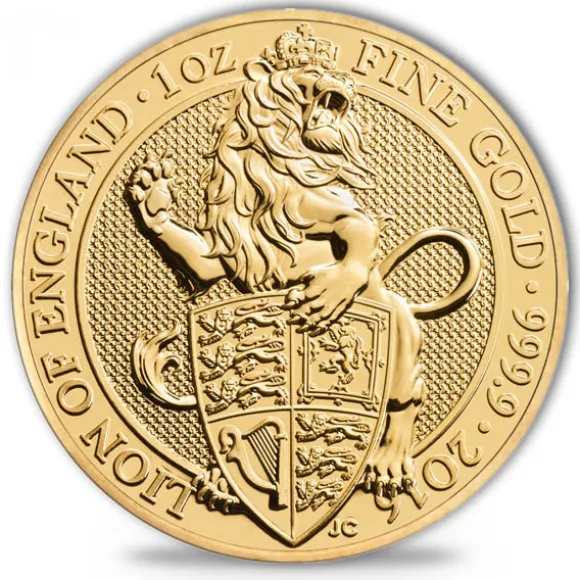 Queen´s Beasts - Lion of England- 1 Oz Gold 2016