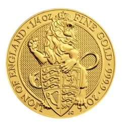 Queens Beasts - Lion of England - 1/4 Oz Gold 2016