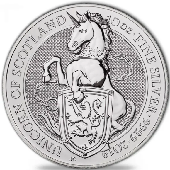 Queens Beasts - Unicorn - 10 Unzen Silber 2019 *