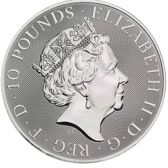 Queens Beasts - White Horse of Hanover - 10 Unzen Silber 2021*