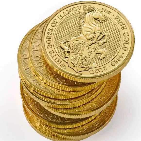 Queens Beasts - White Horse - 1 Oz Gold 2020