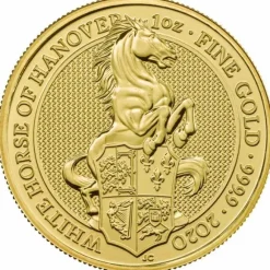 Queens Beasts - White Horse - 1 Oz Gold 2020
