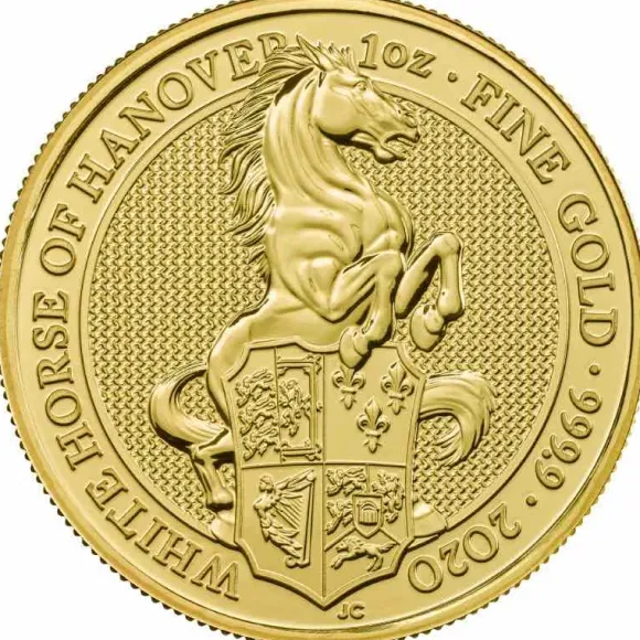 Queens Beasts - White Horse - 1 Oz Gold 2020