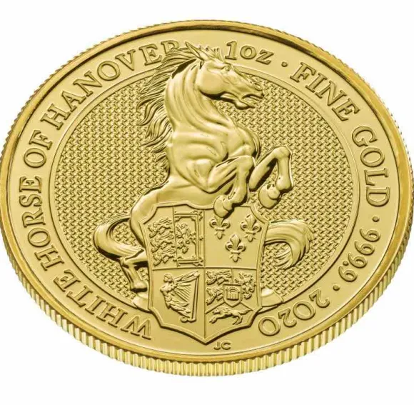 Queens Beasts - White Horse - 1 Oz Gold 2020