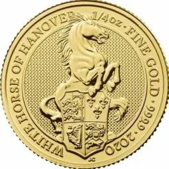 Queens Beasts - White Horse - 1/4 Oz Gold 2020
