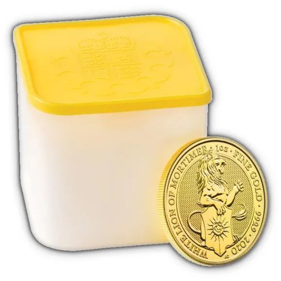 Queens Beasts - White Lion - 1 Oz Gold 2020