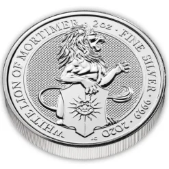 Queens Beasts - White Lion - 2 Unzen Silber 2020*