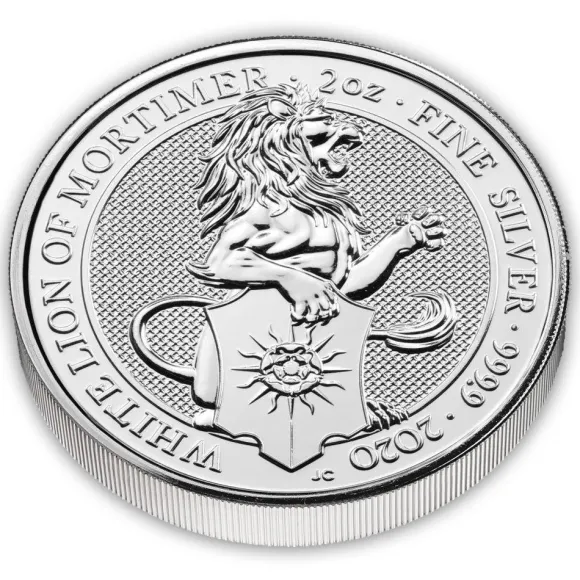 Queens Beasts - White Lion - 2 Unzen Silber 2020*