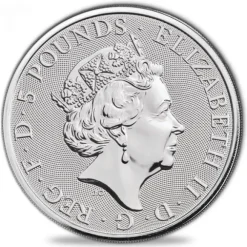 Queens Beasts - White Lion - 2 Unzen Silber 2020*