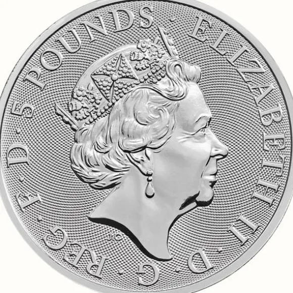 Queens Beast - Unicorn of Scotland - 2 Unzen Silber 2018*