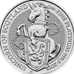 Queens Beast - Unicorn - 1 Oz Platin 2019*