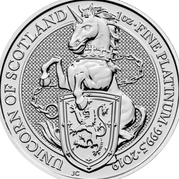Queens Beast - Unicorn - 1 Oz Platin 2019*