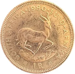 1 Rand Goldmünze 3,66 Gramm Feingold Südafrika