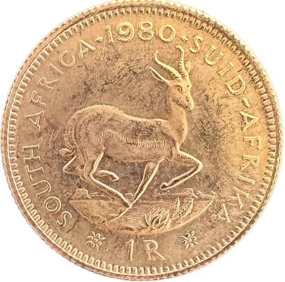 1 Rand Goldmünze 3,66 Gramm Feingold Südafrika