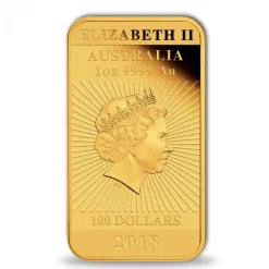 Rectangular Drache 1 Oz Gold Proof + Box + COA